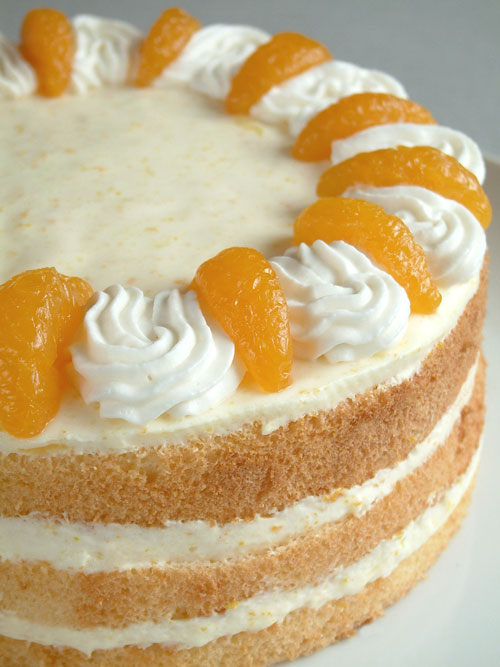 ショートケーキの作り方 オレンジケーキ オレンジシフォンのレシピ