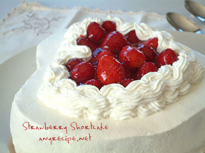 苺ケーキの作り方 ストローベリーショートケーキのレシピ 苺ショートケーキの作り方 ハート型のケーキ レシピ バレンタインケーキ いちごのお菓子 動画のレシピ